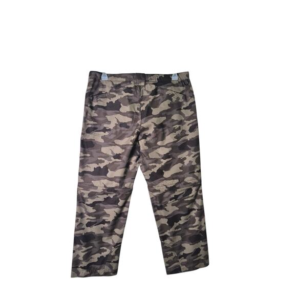 Tahoe River Outfitters Camo Pants Mens Sz 38 Convertible Shorts Green Brown Hunt - Picture 2 of 9